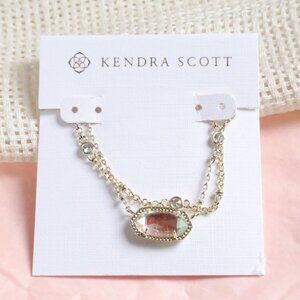 Kendra Scott Elisa Dichroic Glass Necklace Gold